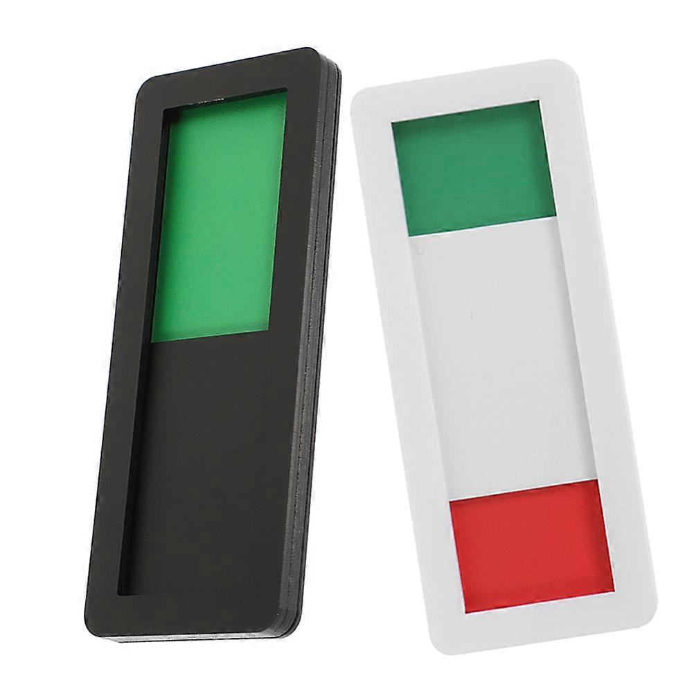 Acrylic Sliding Door Sign for Office Use with Color Recognition and Easy Installation 2pcs Open
