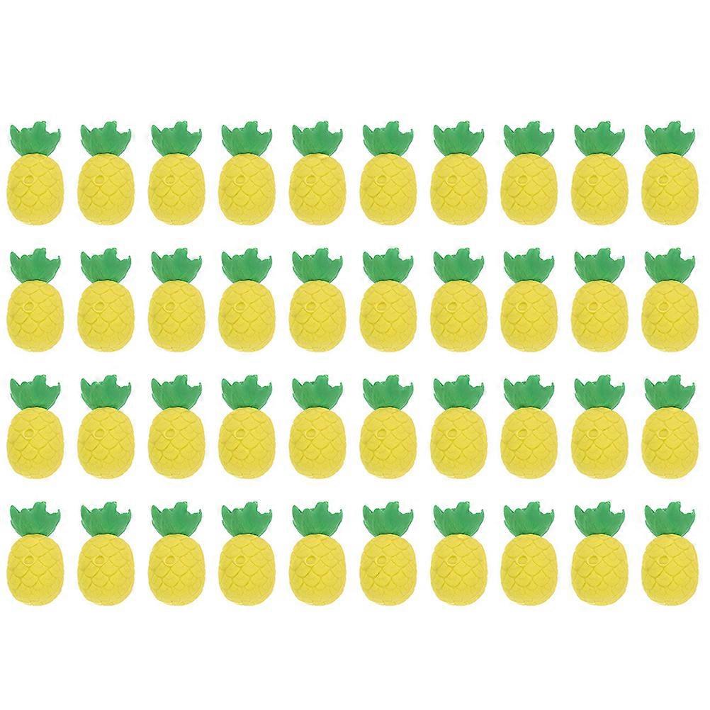 Daily Use Kids Erasers Green Color Pencil Eraser For Design Work 40Pcs