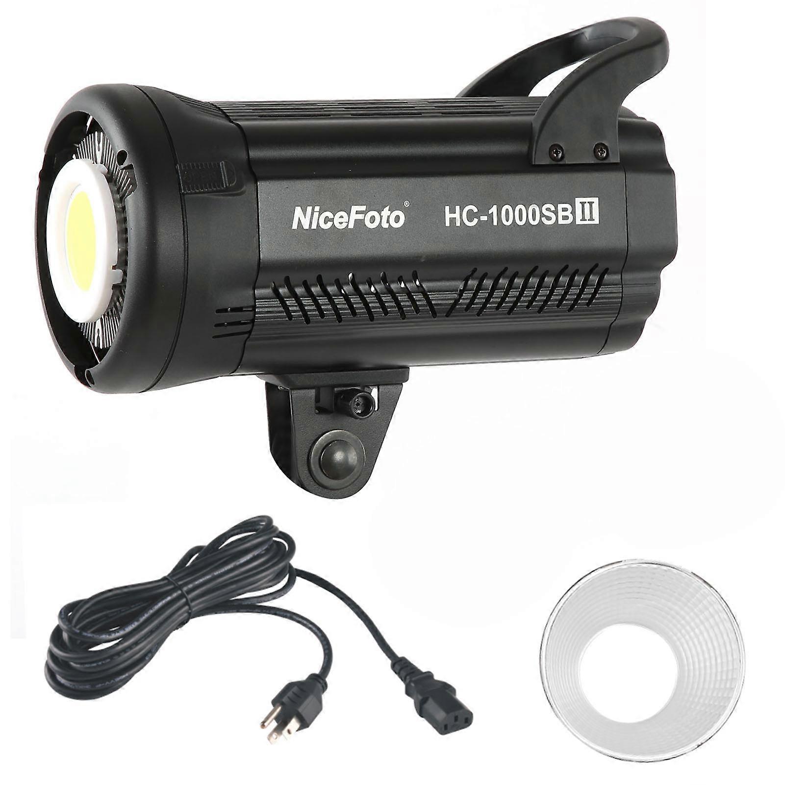 Nicefoto HC1000SB II Photography LED Video Light 5600K CRI95+ TLCI95+ Live Boardcast Fill Light(US Plug 100240V )