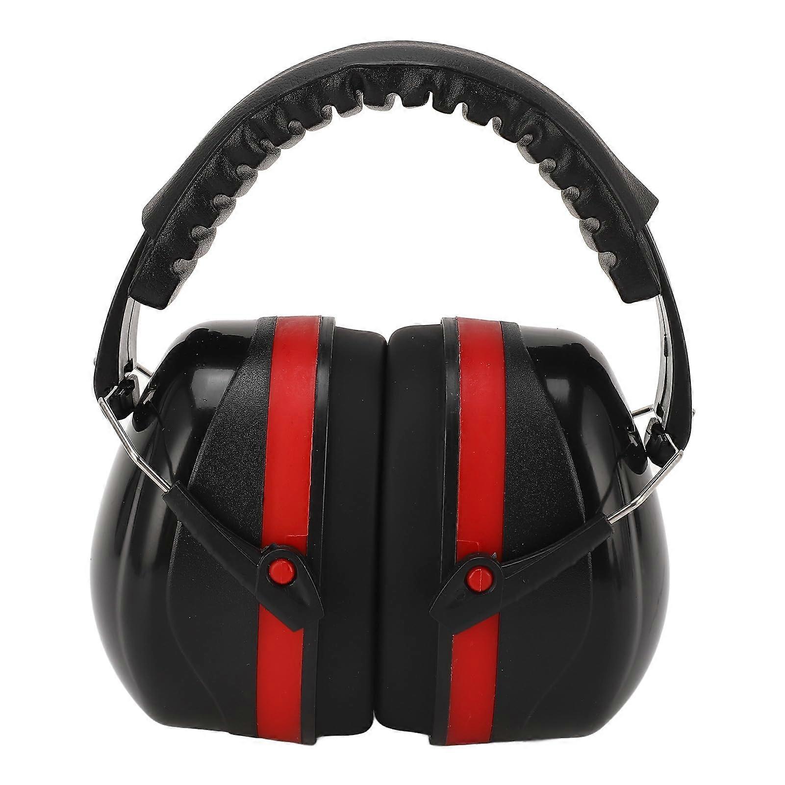 Earmuffs Noise Cancelling Hearing Protection For Sporting Events And Concerts Black And Red Over-Ear