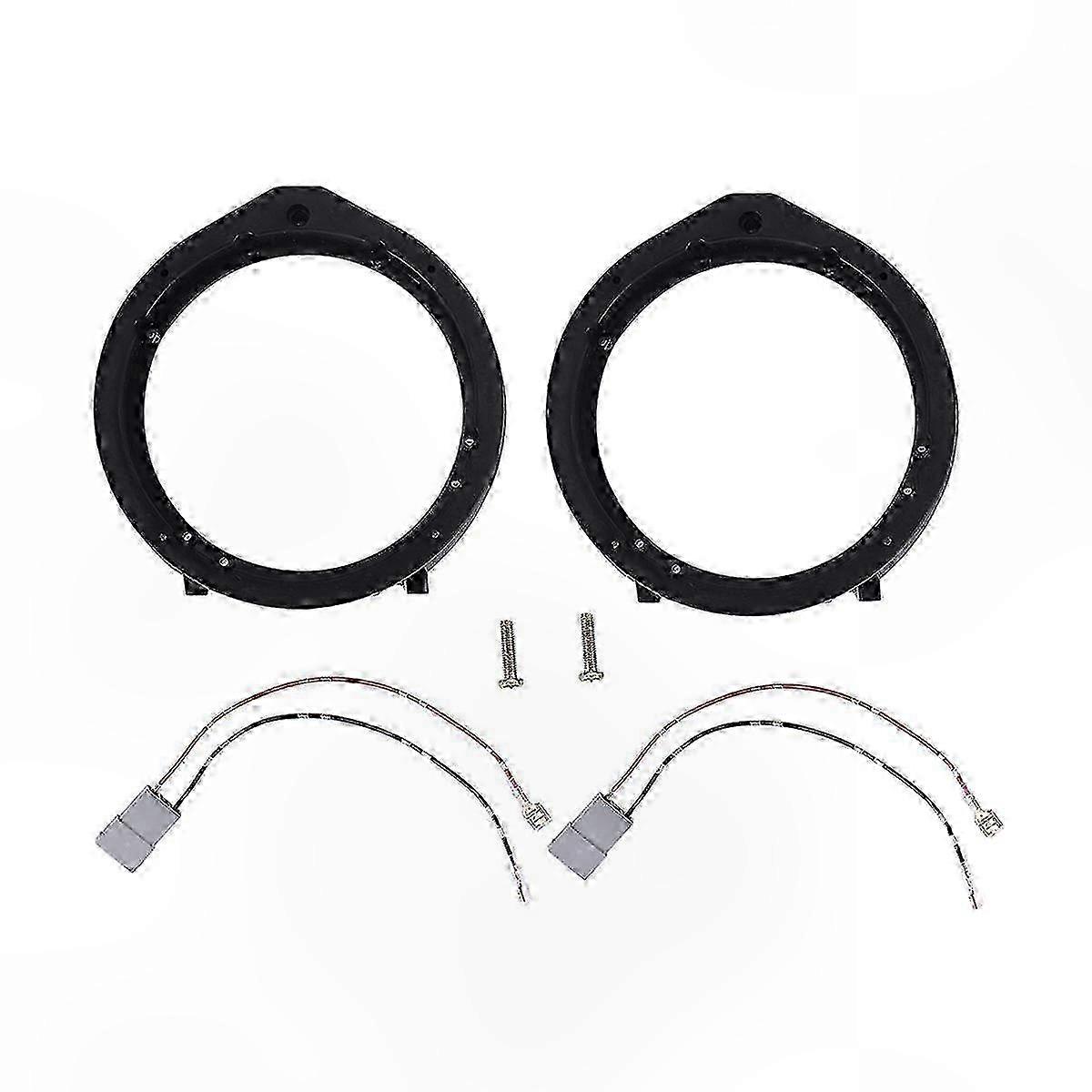 2PCS 6.5" Speaker Adapter with Wiring Harness for Car o Systems