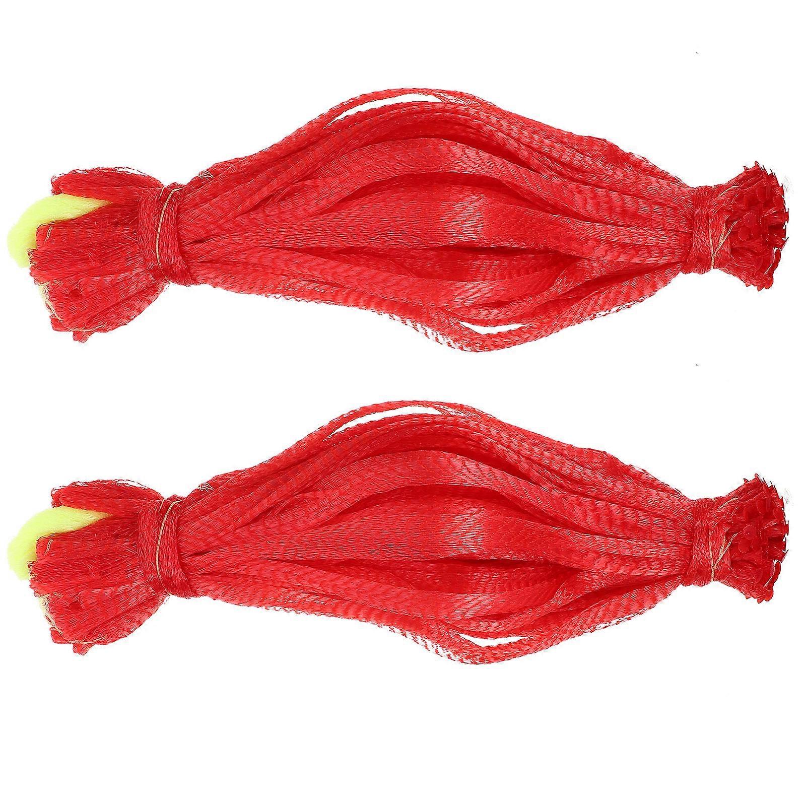 Red Nylon Mesh Bags for Travel with Drawstring Design Practical Fruit Storage Bag 200Pcs