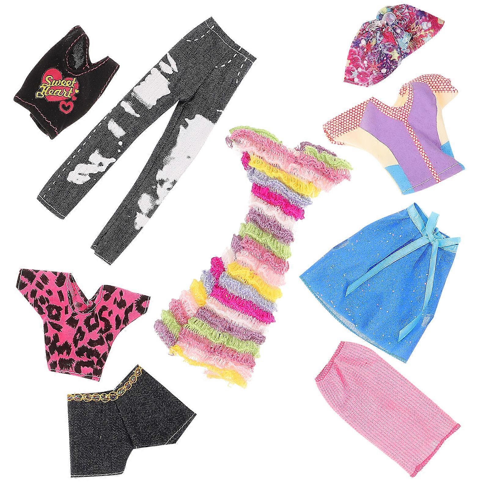 Assorted Color Doll Clothing Set 5 Sets Of Easy To Wear Casual Shorts For Kids And Doll Enthusiasts Daily Wear And Parties