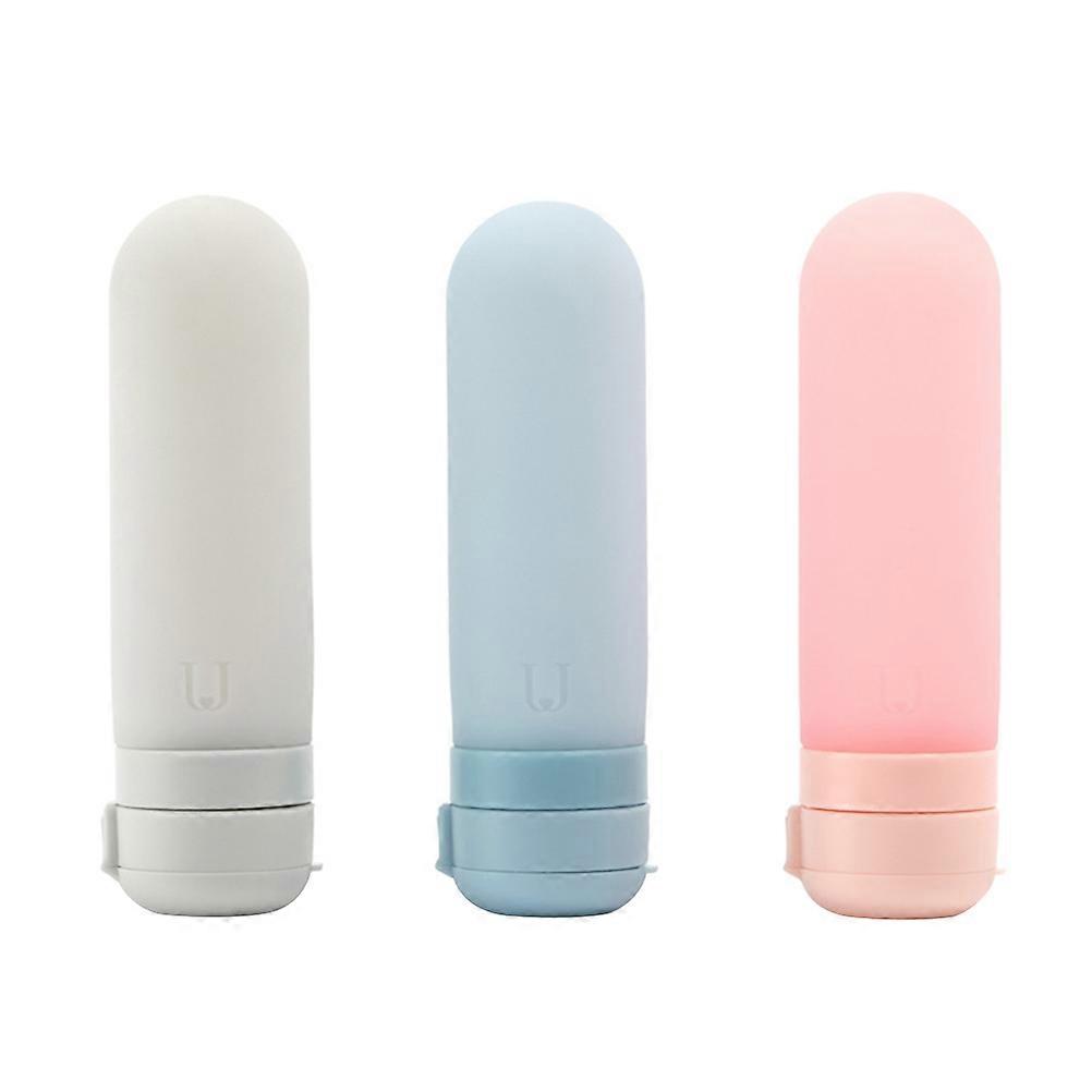 Makeup Bottle Silicone Storage Containers for Storage 3Pcs Assorted Color