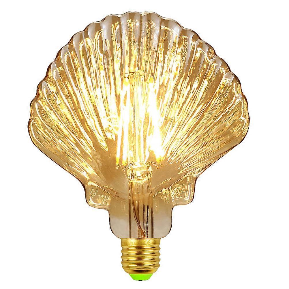 Elegant Shell Shaped E27 Light Bulb Retro Hanging Lamp Designed For Home And Party Atmosphere 1pc