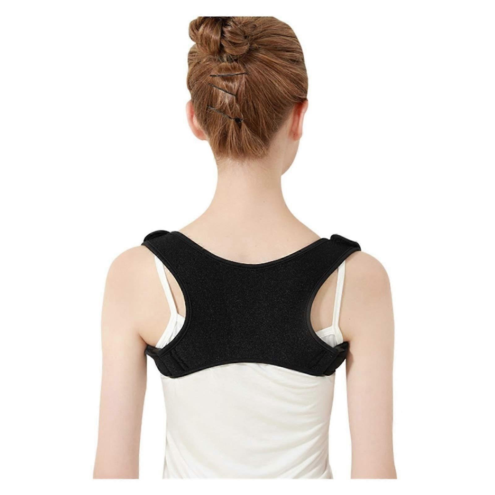 Back Posture Correction Upper Adjustable Magnet SelfHeating Clavicle Support Size Large Shoulders Brace Strap