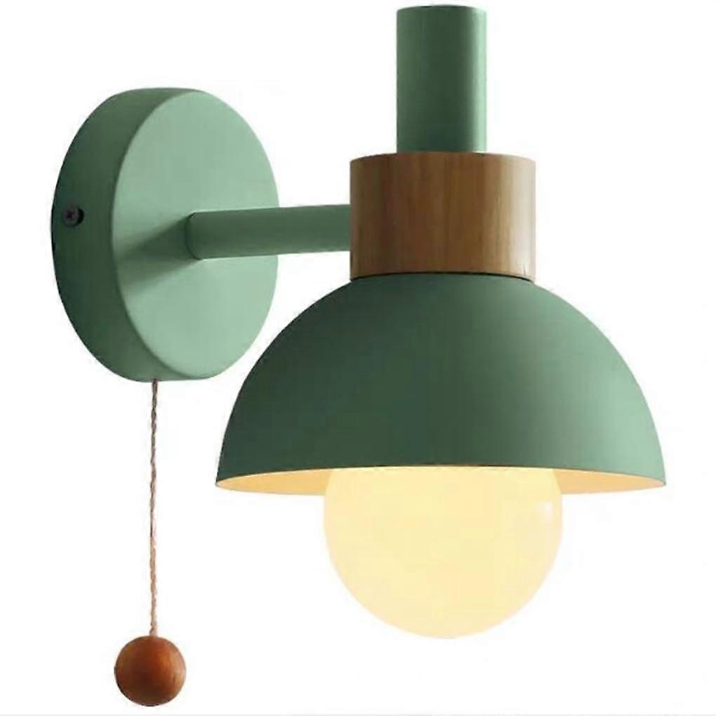 Nordic Macaron Wall Light with Switch Design Modern Minimalism Wall Lamp Green