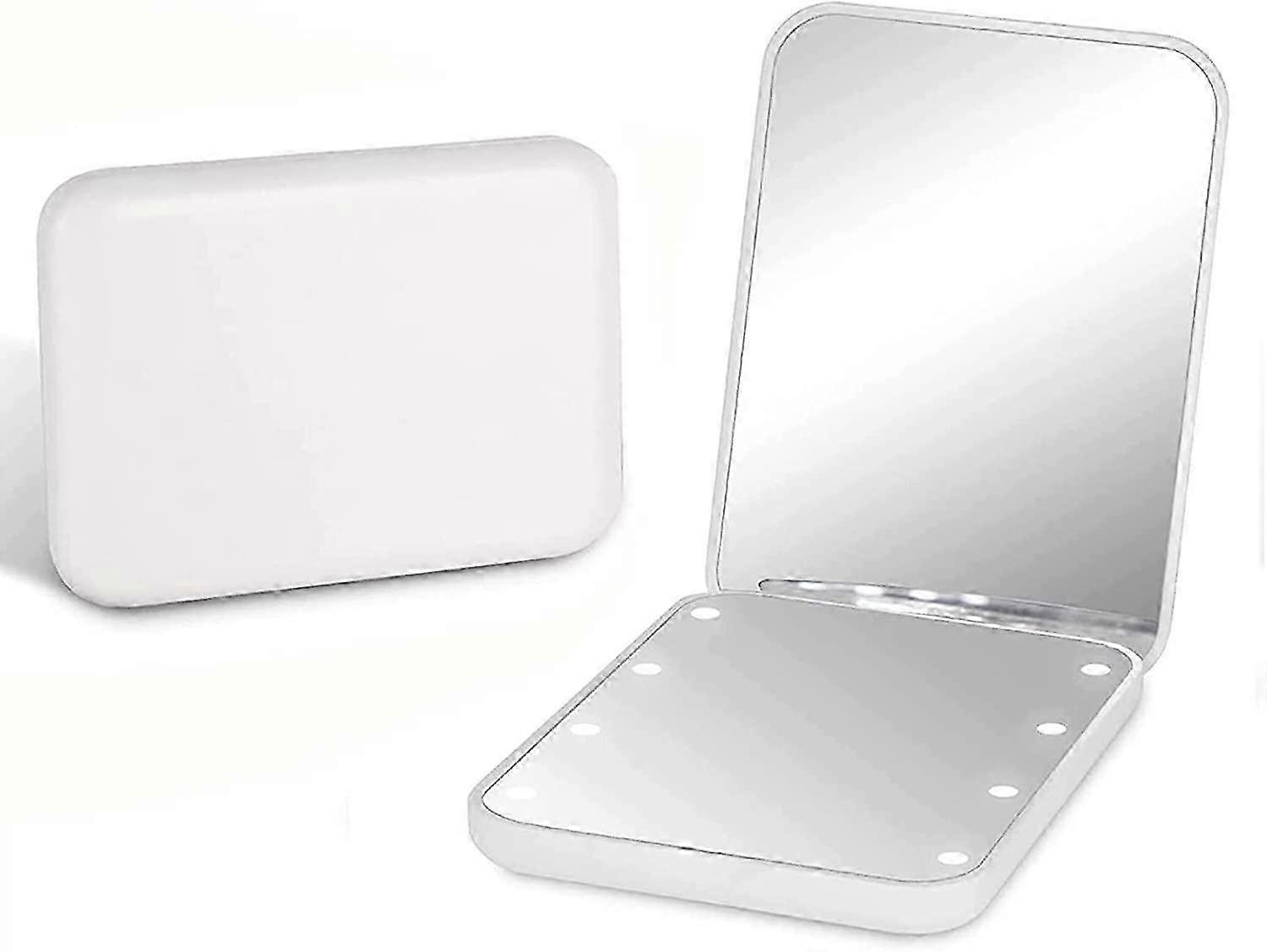 2025 Makeup Mirror with Light LED Compact Travel Makeup Mirror