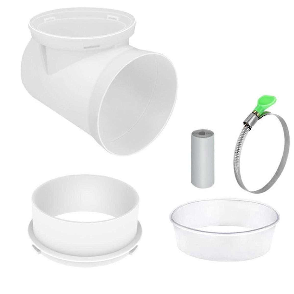 90 graders torktumlare ventilationsbåge, tät anslutning för 4-tums torktumlare kanalslang i trånga utrymmen