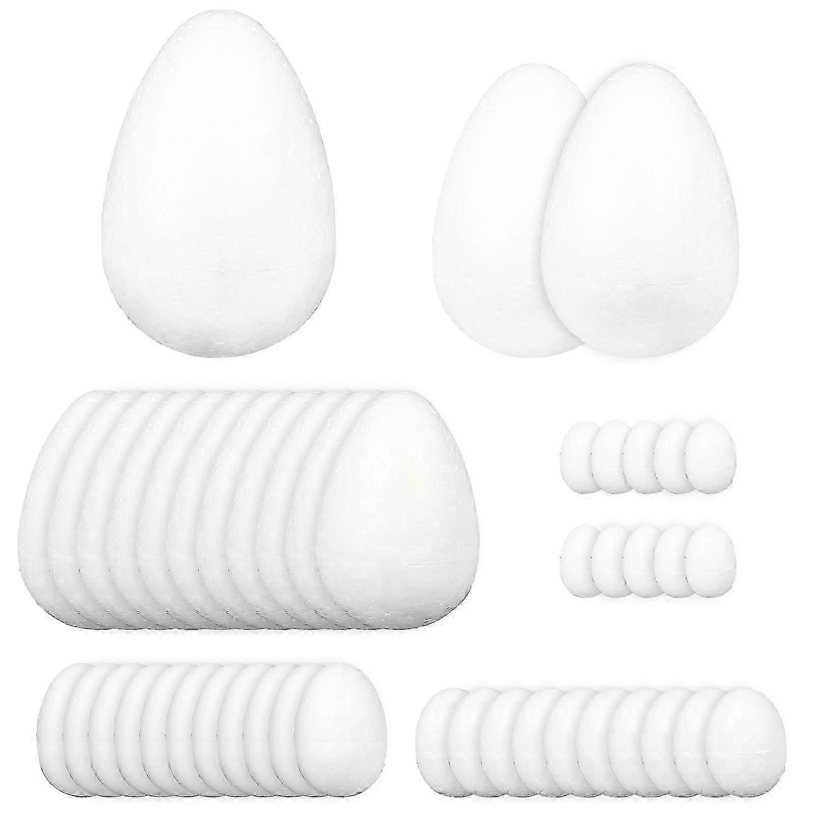 43pcs DIY Egg Shape Foams Models DIY Painting Models Egg Shape Foams Model