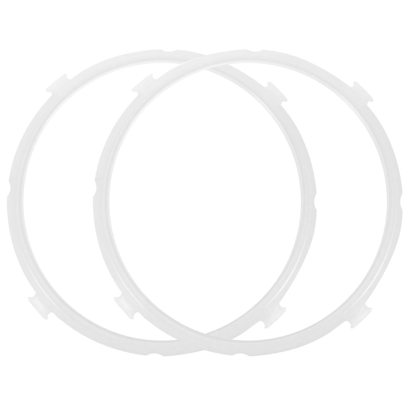 Pressure Cooker Silicone Rings Ideal For Cooking Transparent Effective Sealing 2Pcs