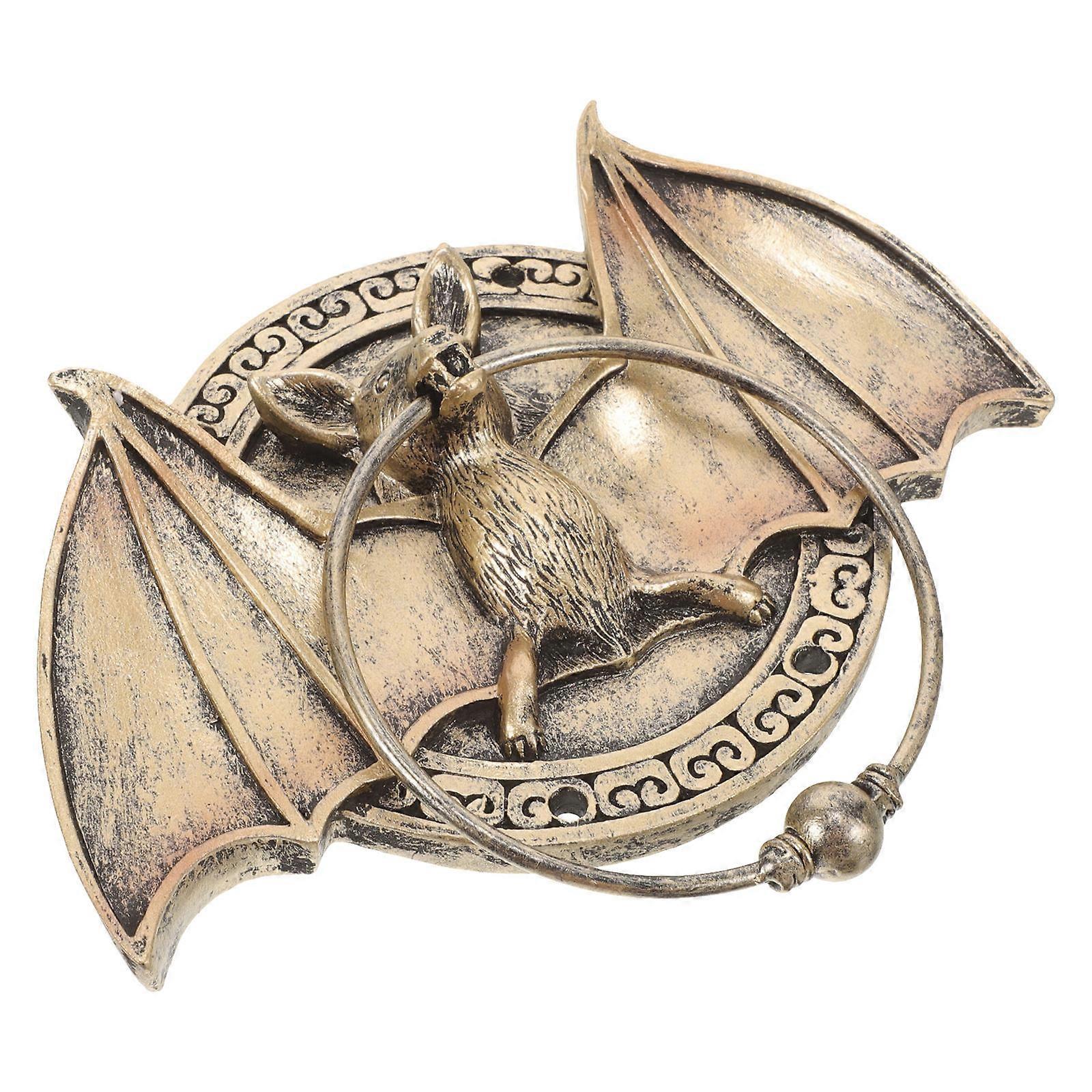 pryskyřice dveře klepadlo netopýr design přední dveře použití tmavě hnědé 17.00X11.00X0.50CM dekorativní 1Pack
