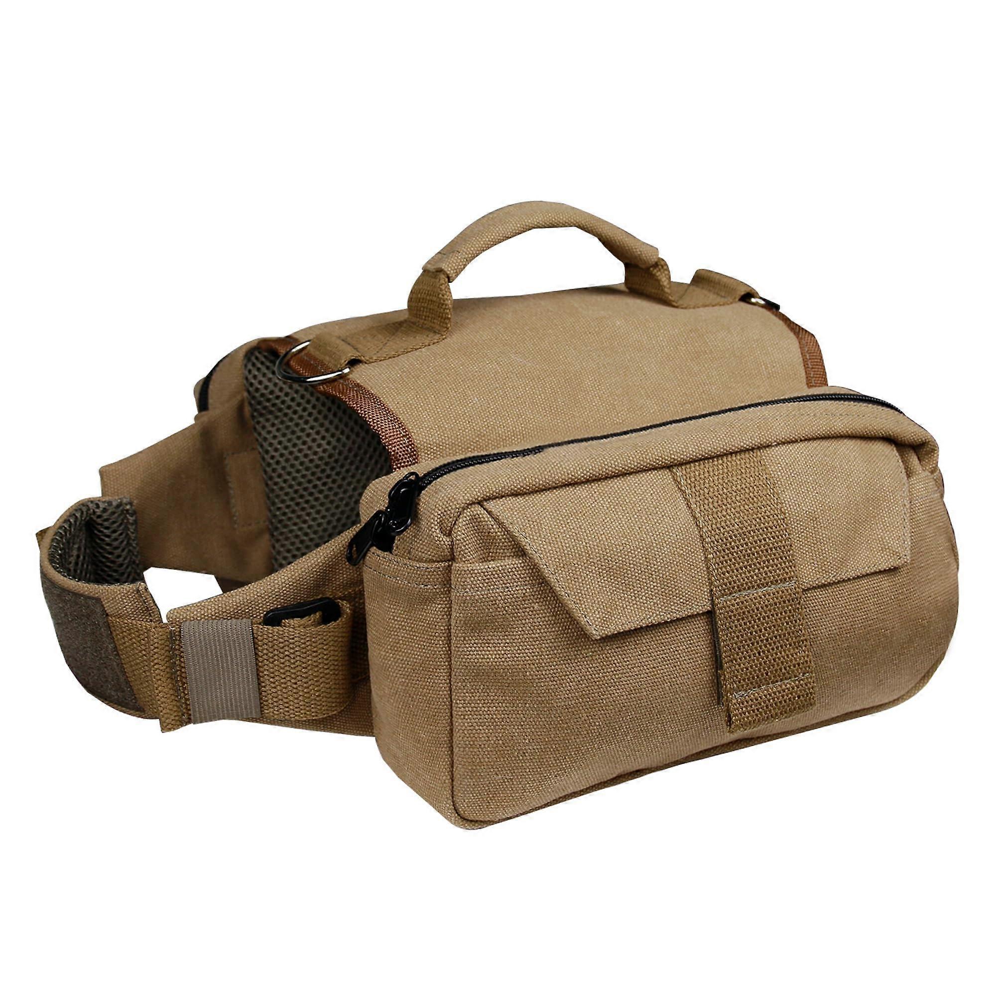 Dog Hiking Backpack Harness for Medium Large Dogs, Adjustable Saddle Bag with Storage Pouches, Durable Material, Size L