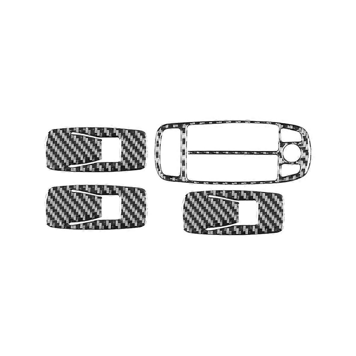 Carbon Fiber Window Control Switch Cover Trim for XF 2008-2015 LHD Interior Accessories