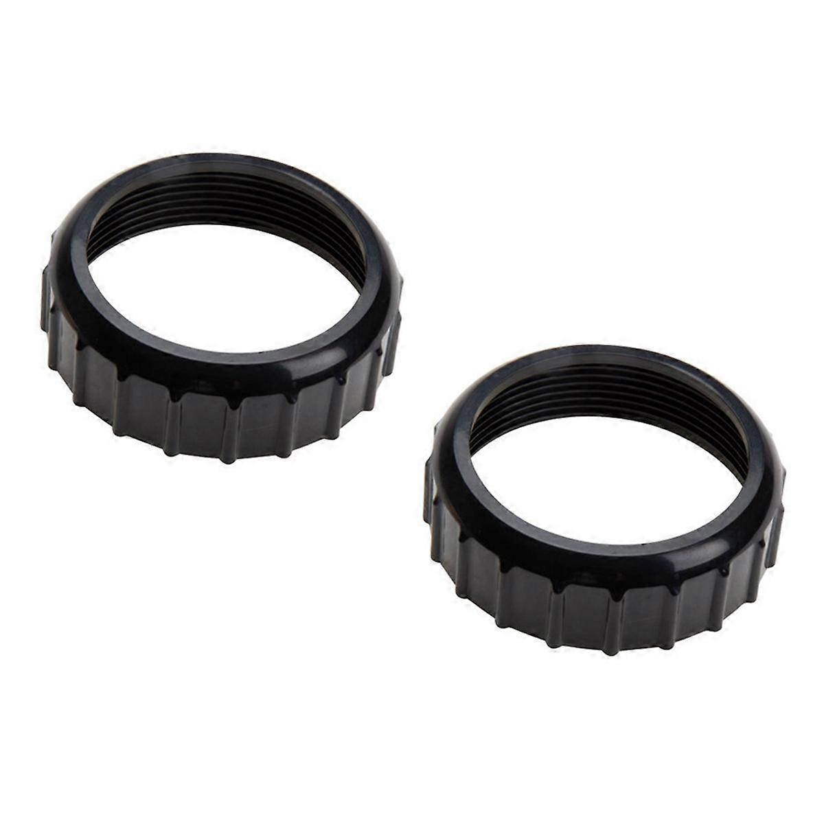 2pcs SPS Sand Pump Cover Threaded Black Collar Fixed Threaded Ring