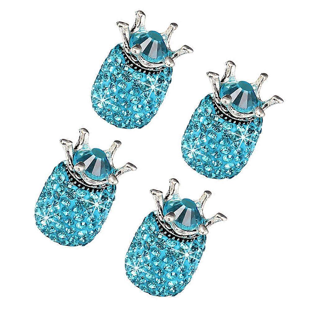 Shaped Car Tire Stem Cap Made of ABS Alloy for Car Use Dustproof and Secure Fit 4 Pieces