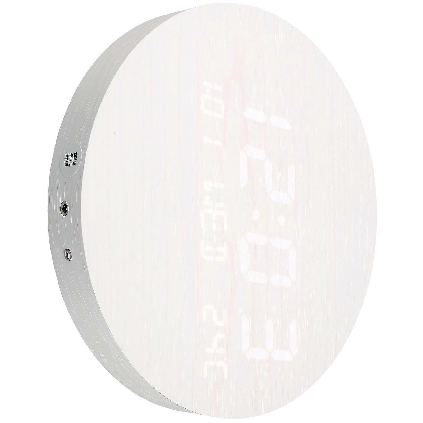 Simple Electronic Clock Featuring Alarm And Mirror Function For Desk Use 19.5x19.5cm 1Pcs