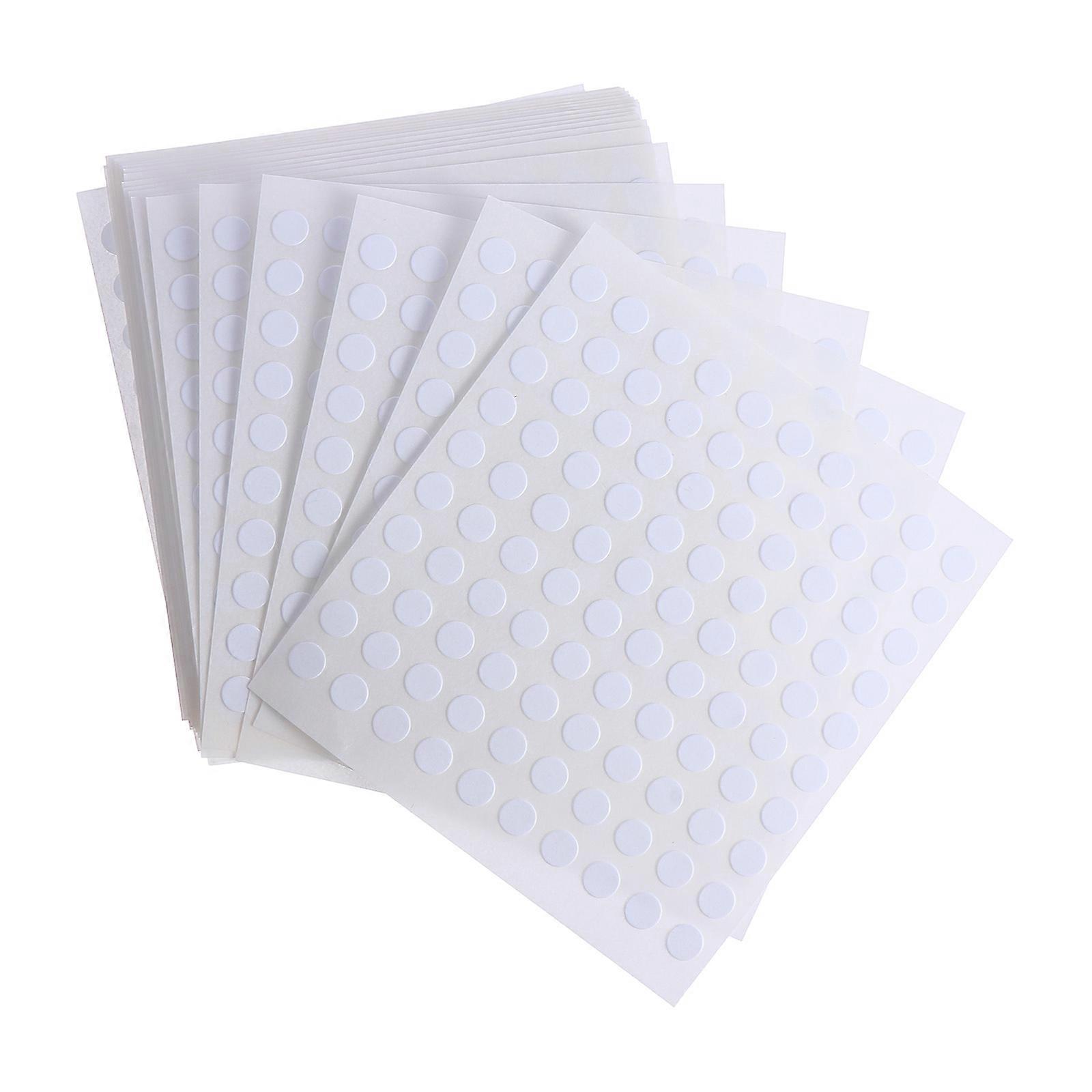 White Dot Stickers for DIY Projects Safe Paper Material Kids Bedroom Decor 20 Sheets