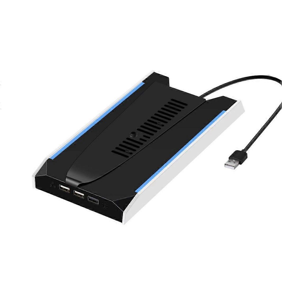 2025 RGB PS5 Slim/Pro Cooling Stand: Universal Dock with LED Base & Enhanced Airflow - Multi-Angle Compatible With PlayStation 5 -HK806