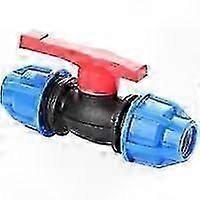 Polyethylene Ball Valve with Compression Fitting for Water Pipes, 20mm Inner Adapter