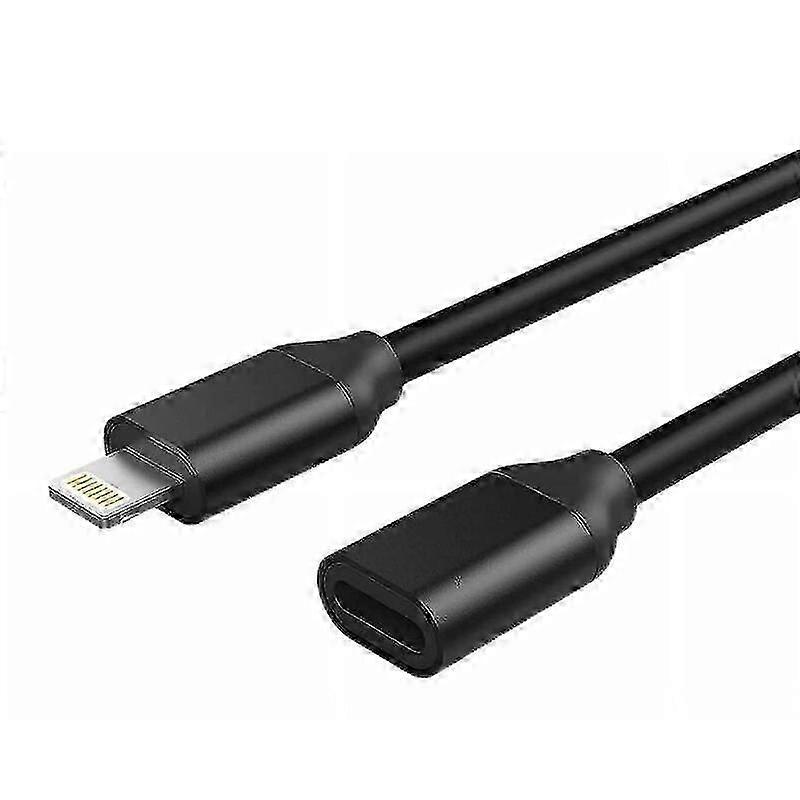 1m/2m Lightning cabo de extensão Iphone cabo de extensão Apple Mfi certificado fêmea para macho conector passar áudio vídeo música transferência de dados tamanho múltiplo