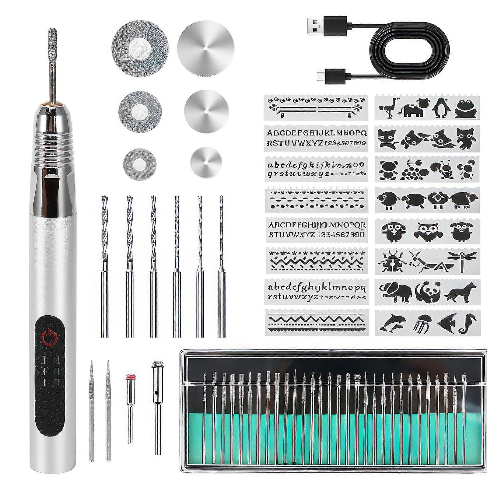 Mini Cordless Electric Engraving & Polishing Tool Set 63-Piece