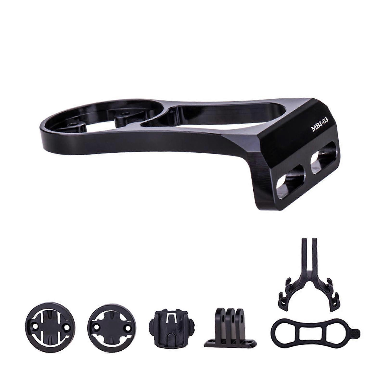 Multifunctional handlebar extension bracket for road bikes with adjustable computer/light/camera holder