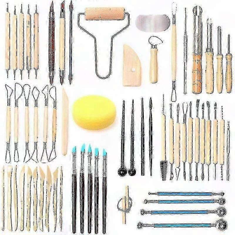 61pcs Ceramic Tools Clay Sculpting Set,clay Tools Clay Sculpting Tools XXF