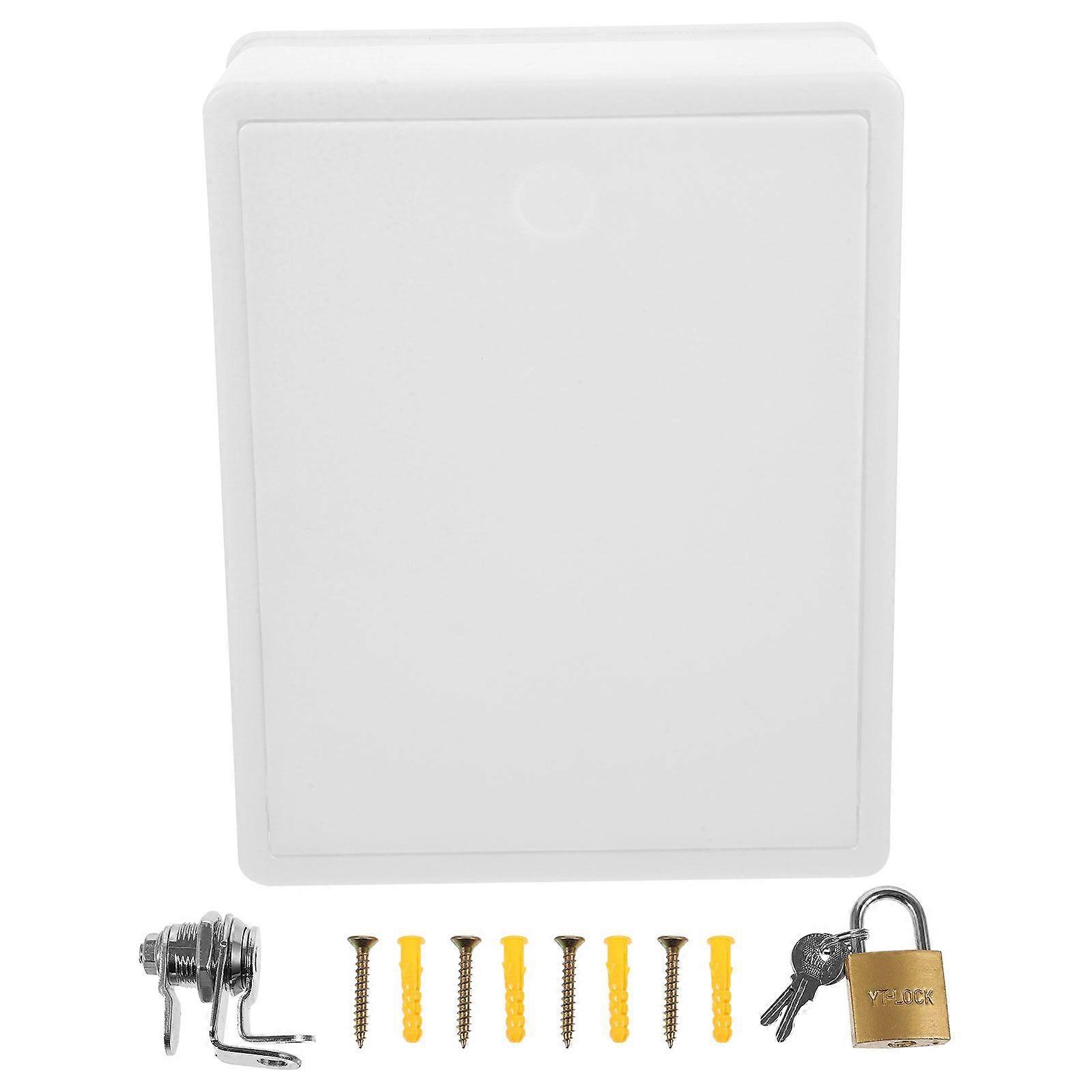 Wall Mount Milk Box with Lock Simple Style Milk Bottle Case Letter Box Wall Mounted Mailbox