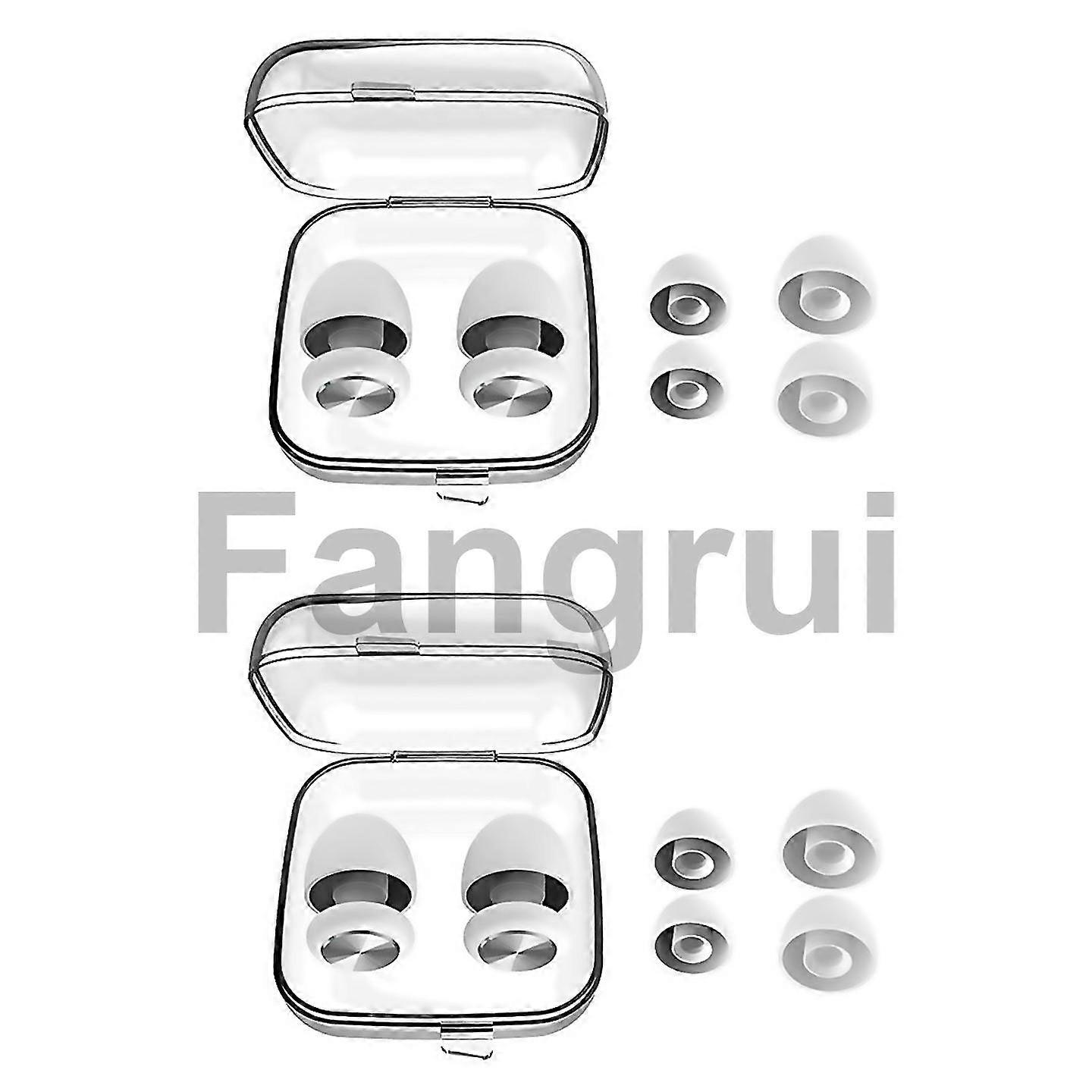 For ear plugs for noise reduction waterproof silicone ear plug White