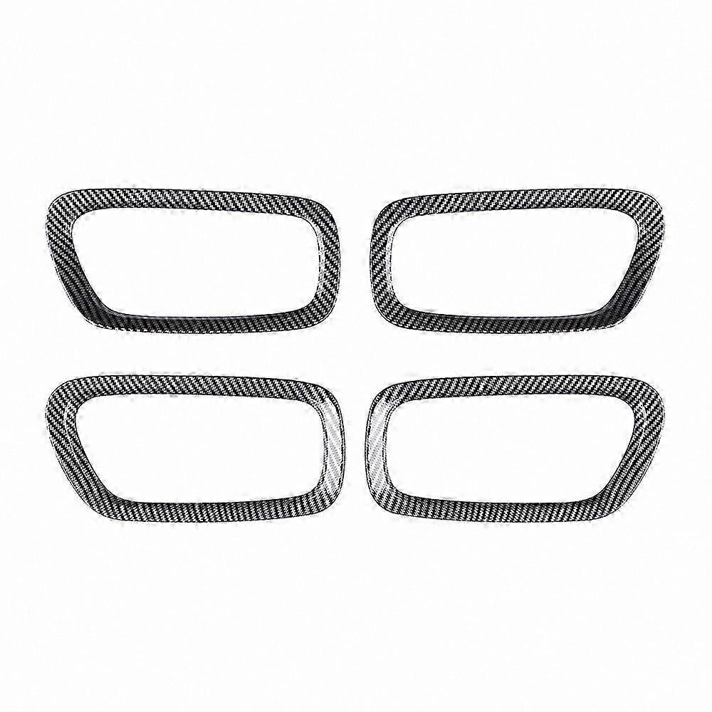 Carbon Fiber Style Door Handle Frame Trim for Car Interior - Compatible with Vezel 2021-2022 Models