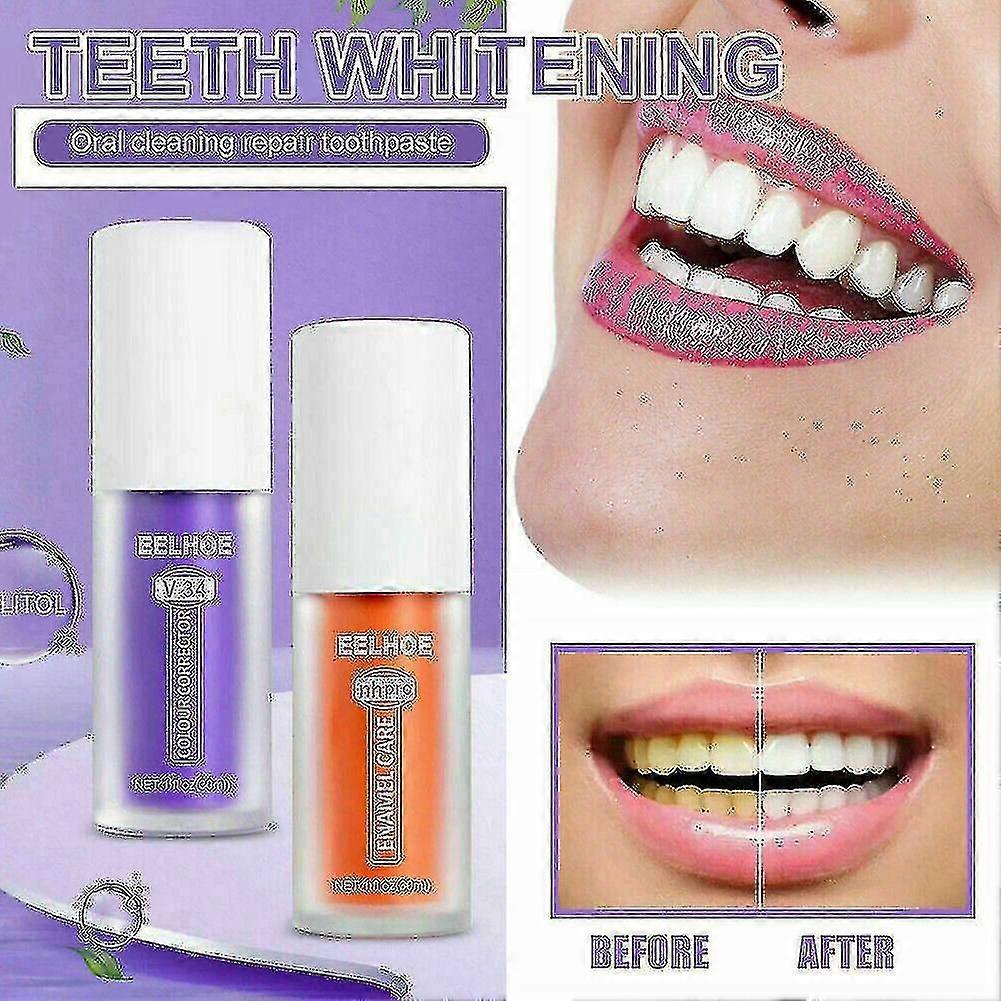 V34 Teeth Whitening Colour Corrector  Sensitive Teeth Toothpaste, 30ml