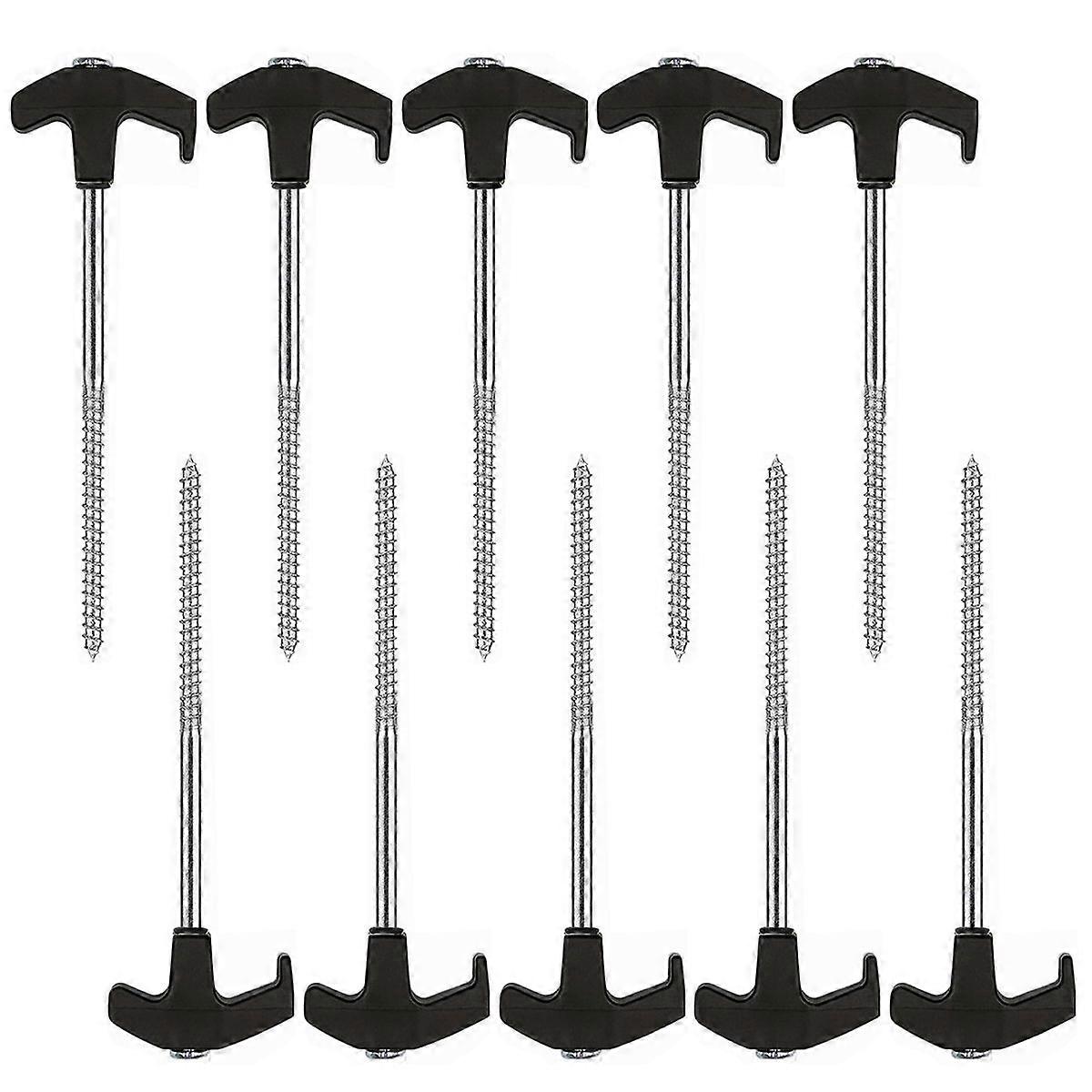 Swivel Tent Pegs with Thread, Stable Ground Stakes for Camping and Outdoors