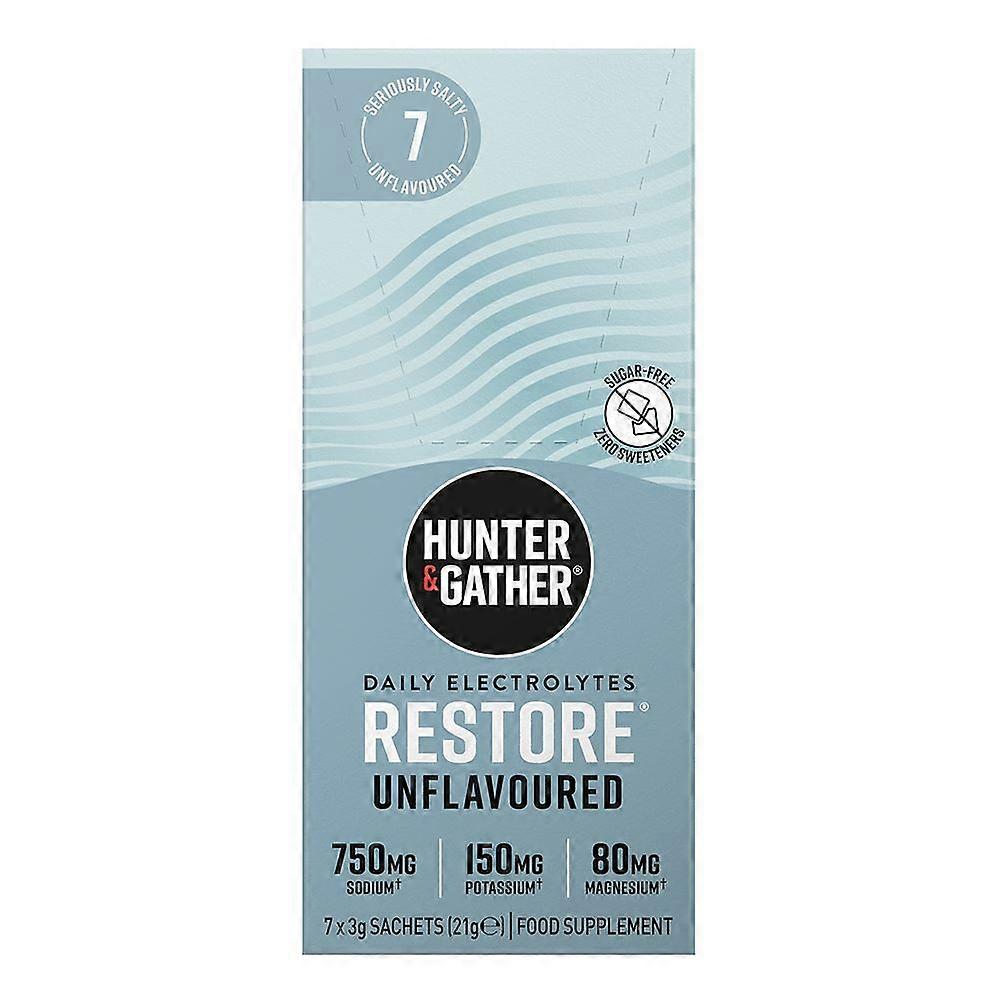 Hunter and Gather Restore Hydration Electrolytes 7x3g - 3 Pack
