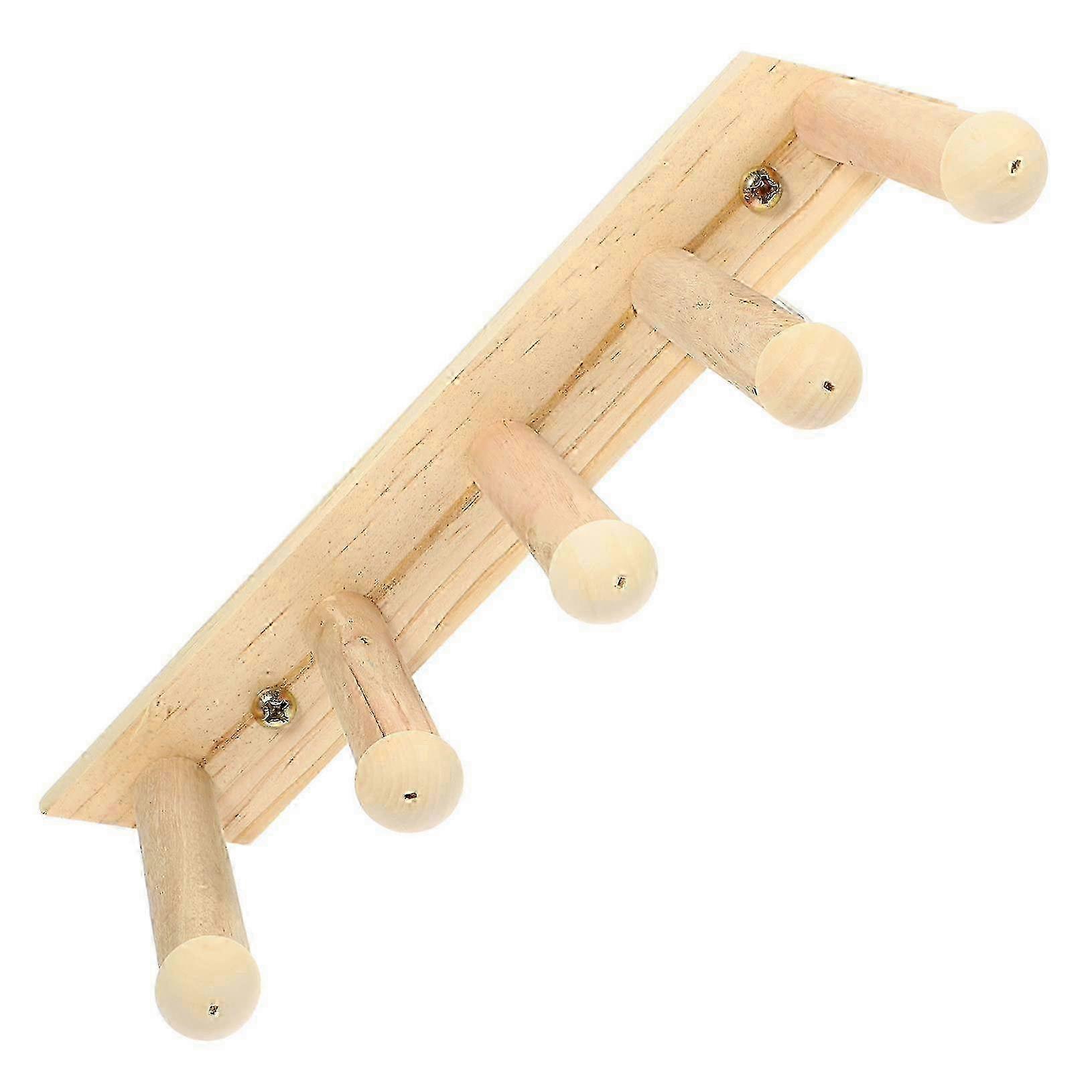 Wall Mounted Cat Activity Toy Rack for Climbing and Scratching