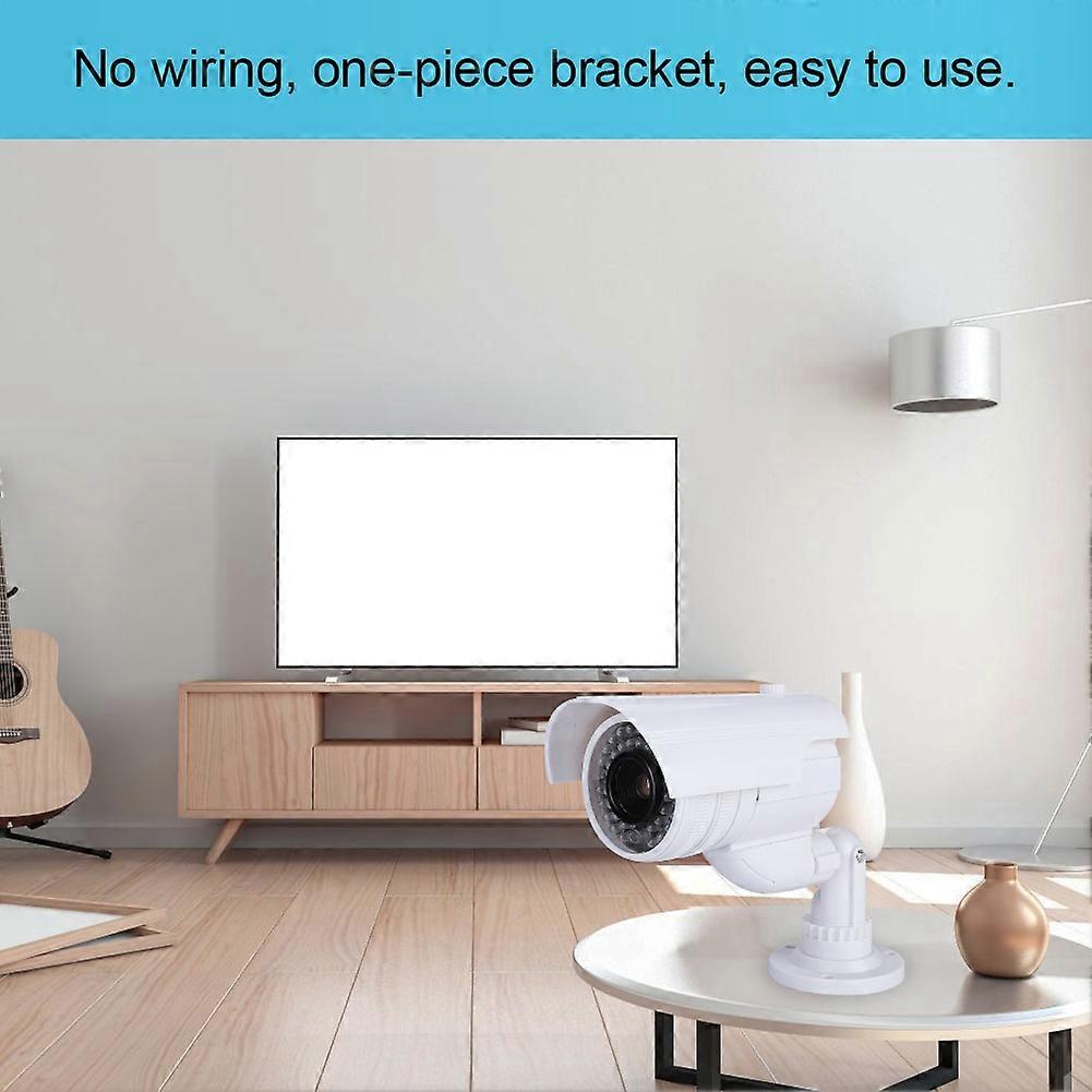 MR-2000 Waterproof Dummy Security Camera White 2.6in Lens