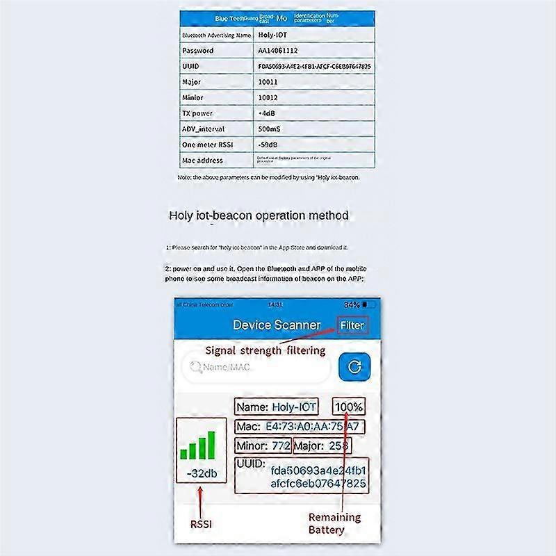 NRF51822 Bluetooth-Beacon-Tag, Eddystone Ibeacon-Modul, Ble4.2 Locator Beacon zur Verfolgung