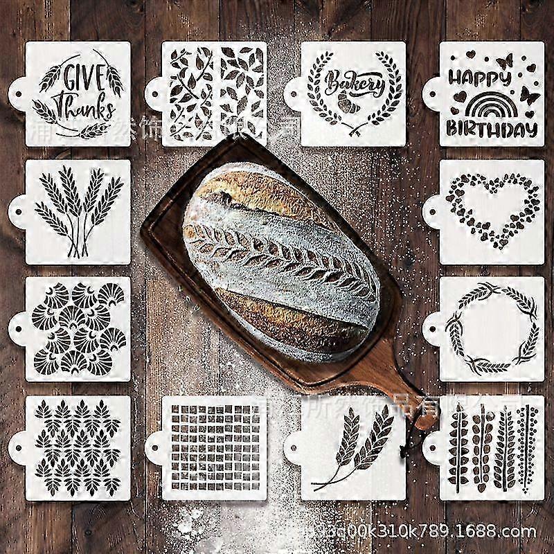 Artisan Baking Stencil Collection for Sourdough and Cake Decorating