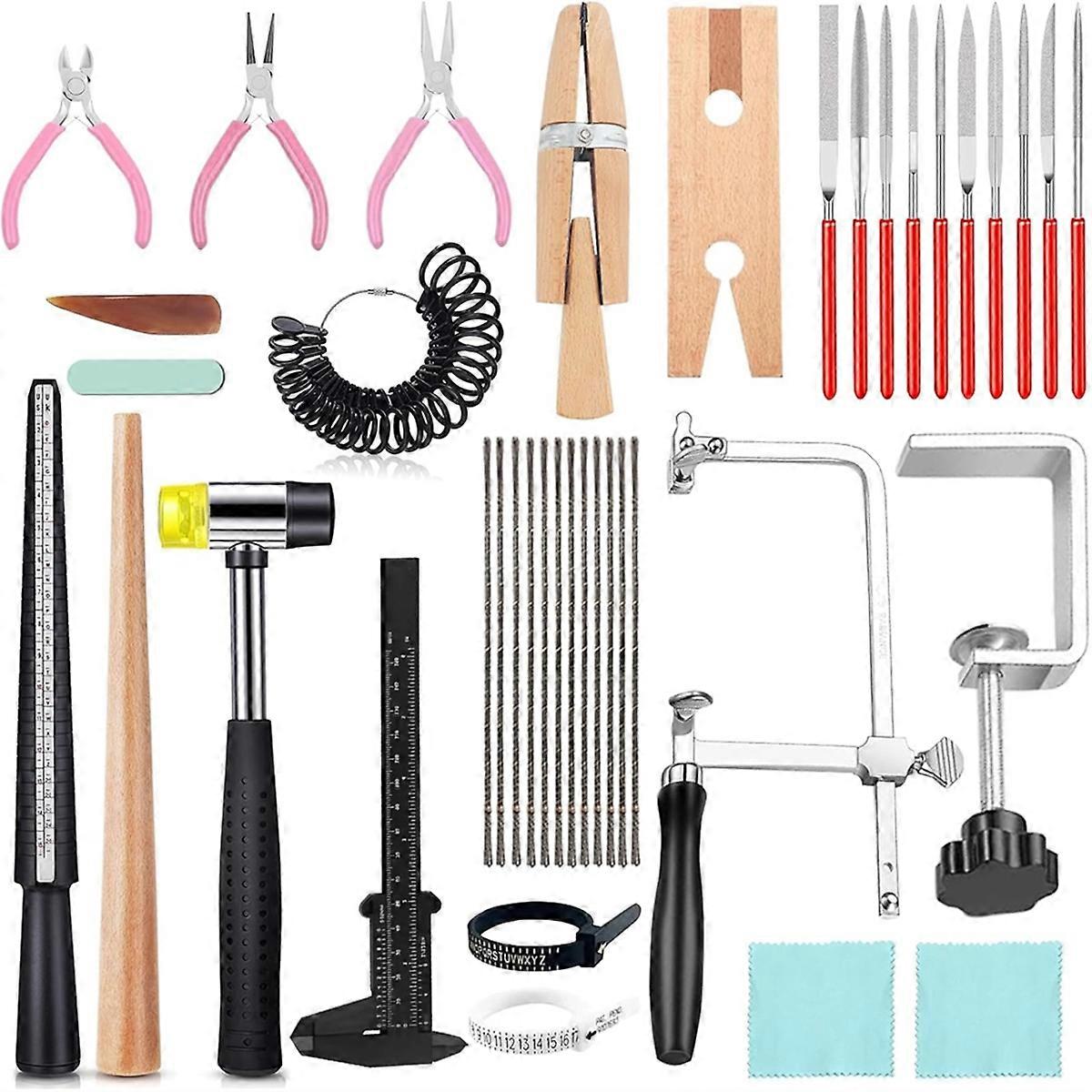 Jewelers Tools Set 27Pcs Ring Making Kit Saw Blades