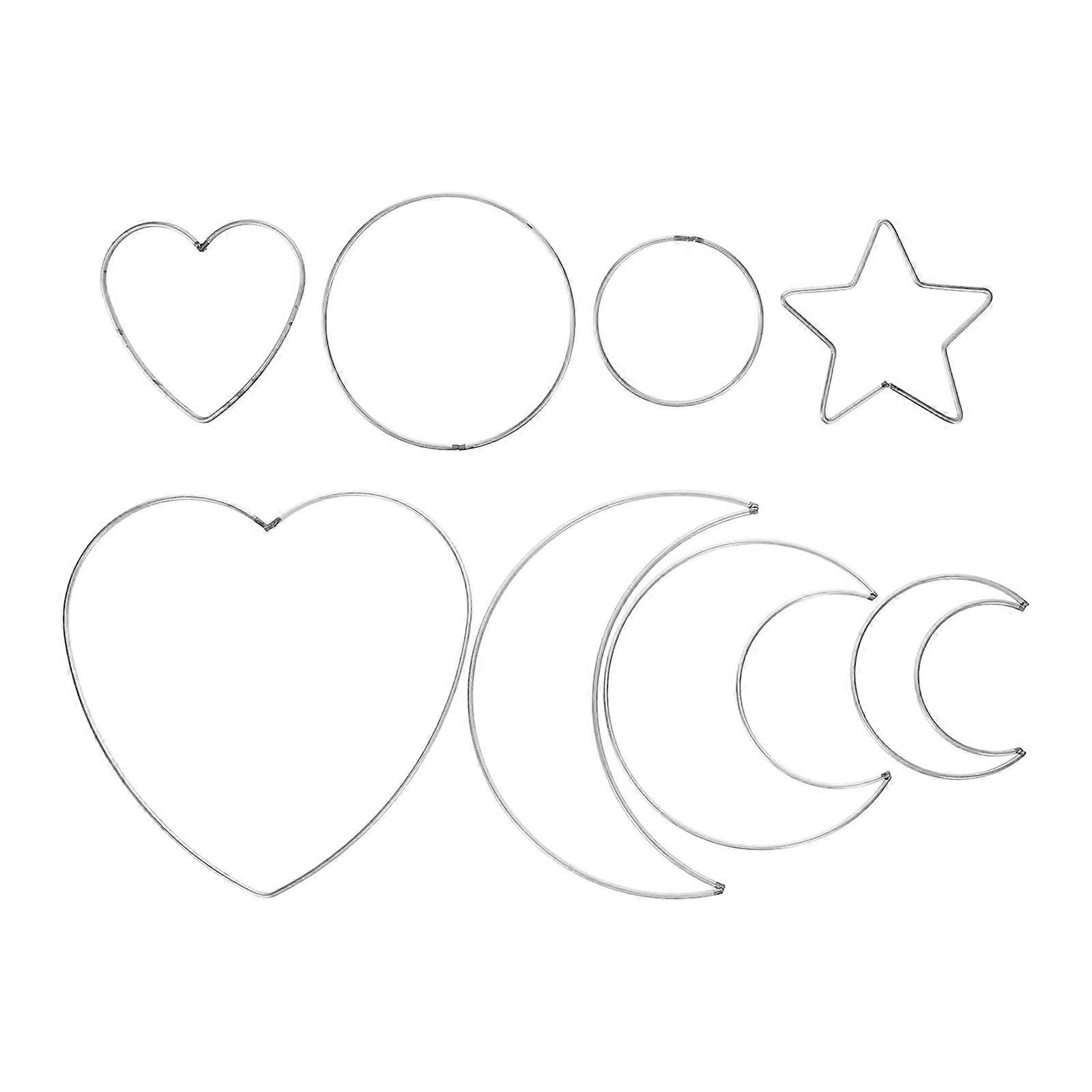 8pcs DIY Metal Dreamcatcher Frame Windbell Circle Dreamcatcher Making Frames