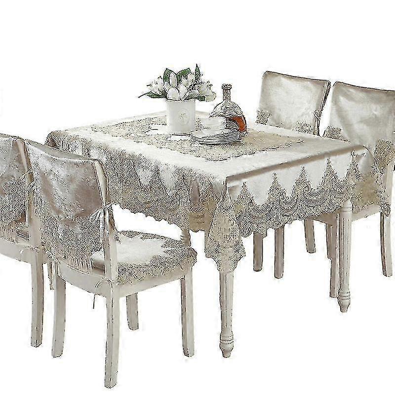 Tablecloths Comfort Tablecloth Lace Edge Dustproof Covers For Table...