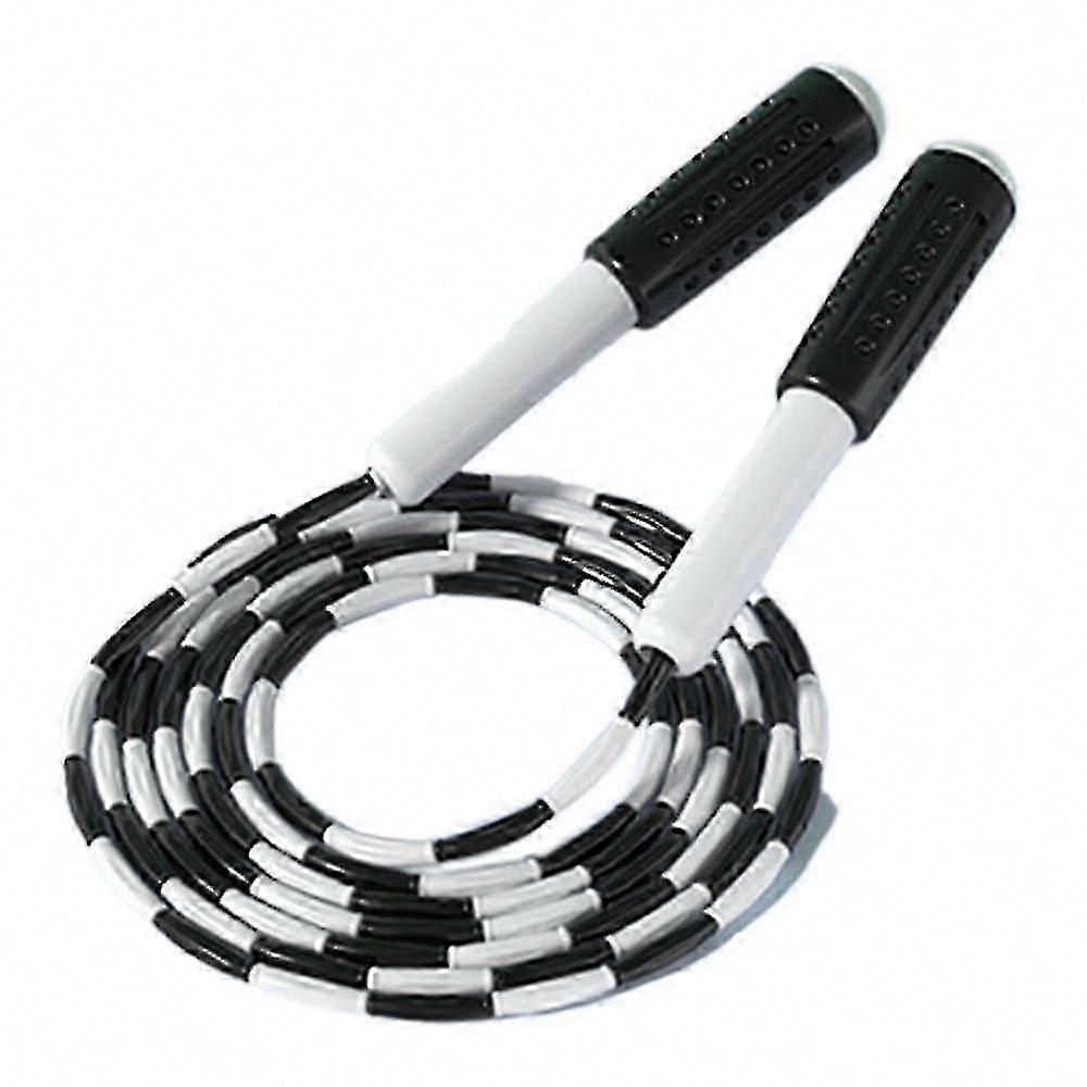 Beaded Jump Rope for Fitness - Long Handle Skipping Rope for Cardio Workouts