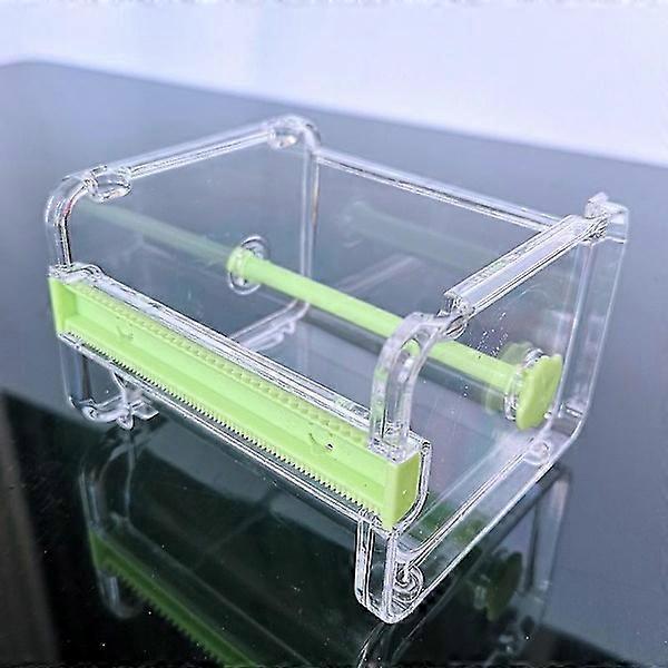 Ensemble de 4 dévidoirs de ruban avec cutter et support de couleur verte
