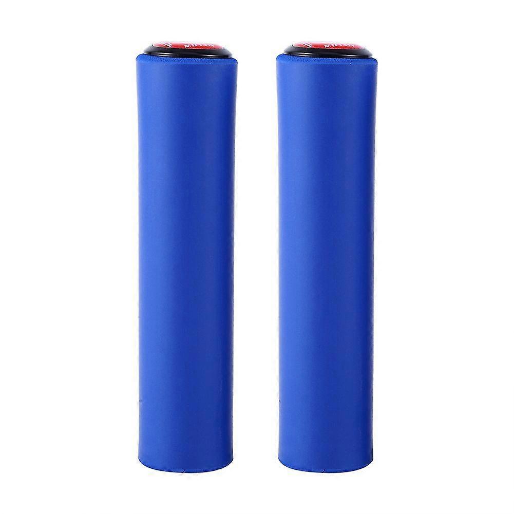 2pcs Blue Comfortable Bike Handle Cover Grip Fits For 18mm diameter Hanldebar(blue)