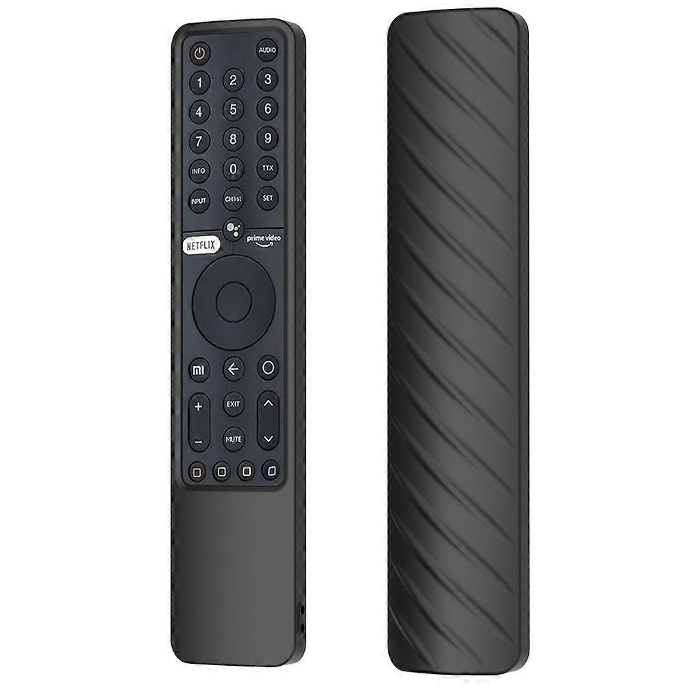Compatible For Xiaomi Mi TV P1 Remote Controller Twill Design Anti-Drop Silicone Protective Cover