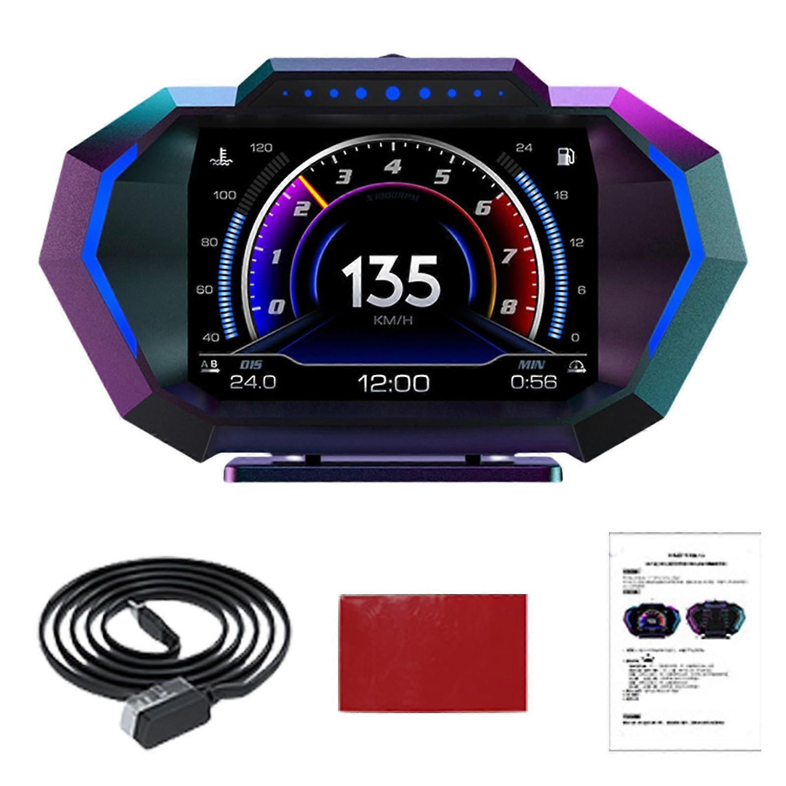 Multifunction Speed And Incline Instrument Digital Speedometer For Commutes And Adventure Trips Bike Compatible Compact