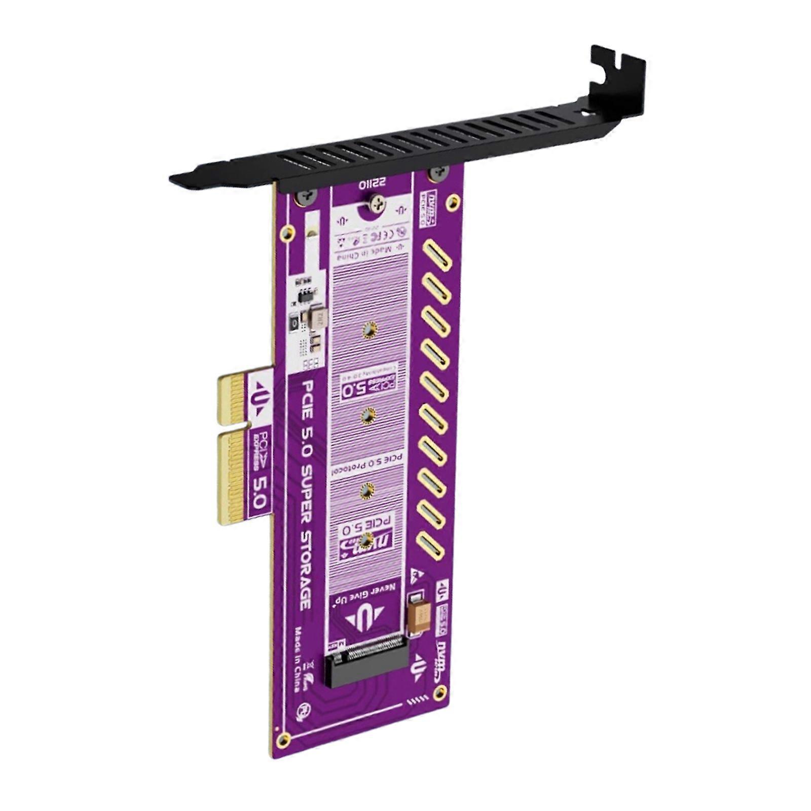 Multiple Size M.2 NVMe Solid Disk Expansion Card for PCIe 5.0 x4 Slots Featuring Easy Installation Multicolor