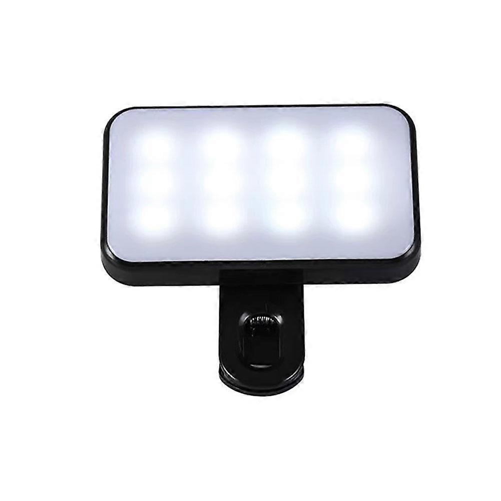 Video Conference Fill Light for Phones, Laptops & Monitors - Built-in 24 LED Bulbs, Adjustable Brightness & Color Modes.