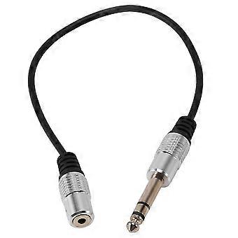 1/4 inch naar 3,5 mm stereo-adapterkabel 6,35 mm TRS mannelijk naar 3,5 mm vrouwelijk kwart inch hoofdtelefoonaansluiting C