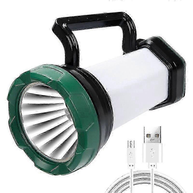 Powerful Flashlight USB Rechargeable Hand Light Searchlight Multi-Function Waterproof Torch Outdoor Fishing Camping Work Light